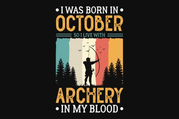 Archery Graphic Vintages Tshirt Design: A Bold Asset