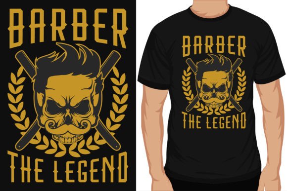 Barber Graphic Typography: More Than Just a T-Shirt Font