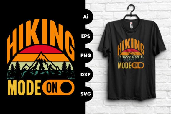 Bring the Trail to Your Wardrobe: Hiking Mode On Vector Graphic T-shirt